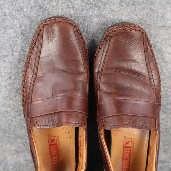 Pikolinos Shoes Mens 42 Loafers Leather Slip On Fashion Classic Comfort Brown main image 9